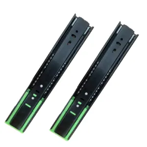 Soft Close Drawer Slides, Full Extension Ball Bearing Drawer Rails with Hydraulic Damper, Side Mount for Kitchen Cabinet