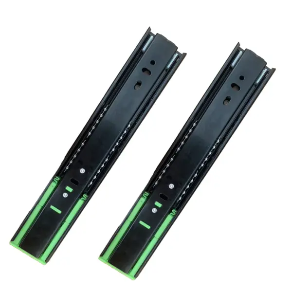 Soft Close Drawer Slides, Full Extension Ball Bearing Drawer Rails with Hydraulic Damper, Side Mount for Kitchen Cabinet