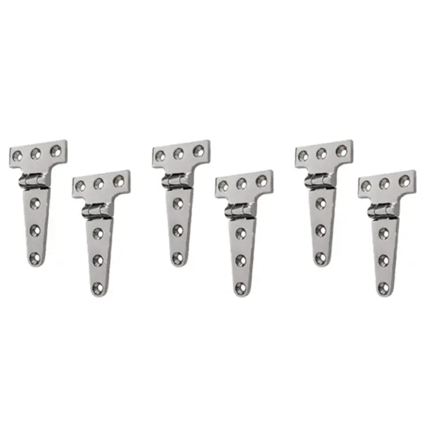 ABRE-6 PCS Heavy Duty T Hinge 316 Stainless Steel Marine Grade Casting Hinge Door Hatch Hinge Boat