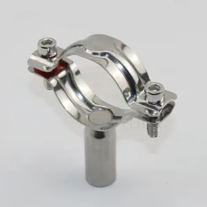 304 Stainless Steel fixture Pipe Bracket Welding Water Pipe Fixed Pipe Clamp Circular Pipe Clamp PVC Locking Clamp 19-219mm