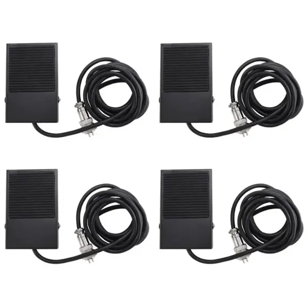 LLCS-4X Hand Metal Foot Pedal Switch 1.8 Meters Cable 2 Pins Connector Spot Welding Tig Torch