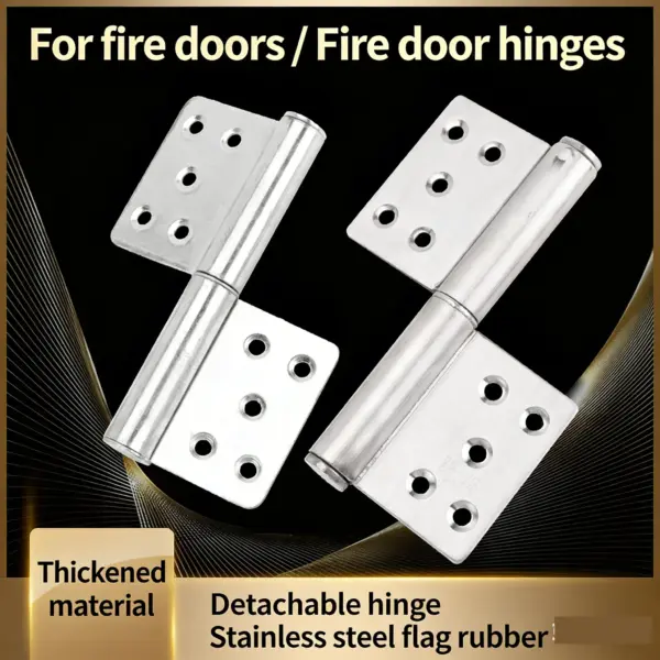Stainless Steel Welded Hinge Thickened Heavy Duty Iron Hinge Industrial Detachable Bathroom Door Shaft Furniture Hardware