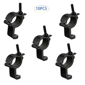 10 Packs Aluminum Stage Light Truss Pipe Fixture Clamps Loadig for 50KG Fit for 14/24  Truss Rigging Clamps Hook