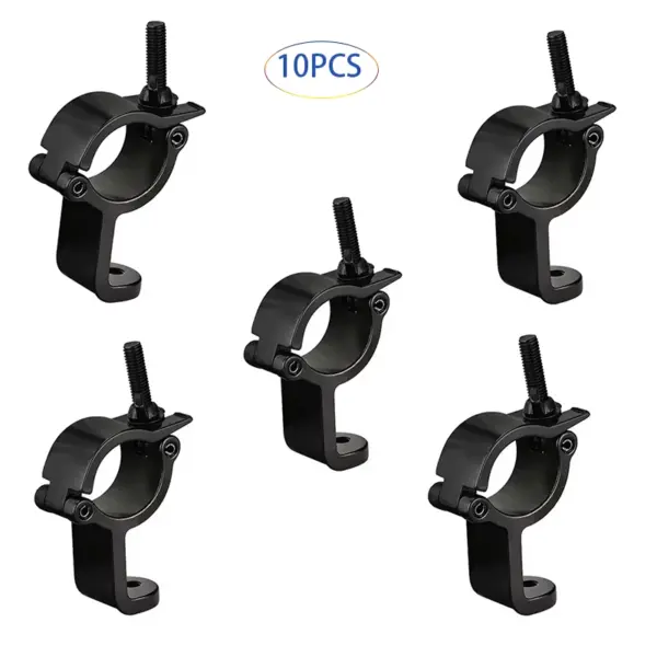 10 Packs Aluminum Stage Light Truss Pipe Fixture Clamps Loadig for 50KG Fit for 14/24  Truss Rigging Clamps Hook