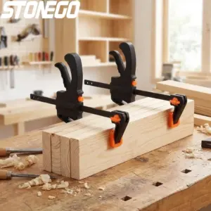 Quick Release 4 Inch Woodworking Rod Jig with Ratchet Bar Clamps One Hand Trigger Clamps for DIY Projects