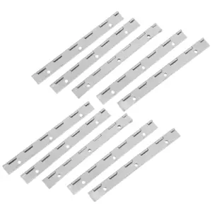 12Pcs Heavy Duty Piano Hinges Stainless Steel Cabinet Hardware for Kitchen Cabinet Doors Bathroom Vanities Office Storage Quiet