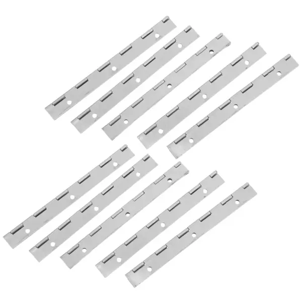 12Pcs Heavy Duty Piano Hinges Stainless Steel Cabinet Hardware for Kitchen Cabinet Doors Bathroom Vanities Office Storage Quiet