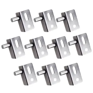 10Pcs High Quality Door Hinge Heavy Duty Hinge for Wood Door Simple Appearance Fine Workmanship Residential Commercial Use