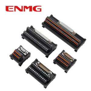ENMG DB9 Serial Terminal Block - 9-Pin to 15/25/37/44/50/78-Pin Adapter,Male/Female Connector with DIN Rail Mount Wire Splitting