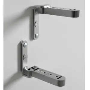 1 Set Hidden Door Hinge Heavy Duty Three-dimensional 3D Adjustable Invisible Side Hidden Axis Door Hinges Wooden Door Hardware