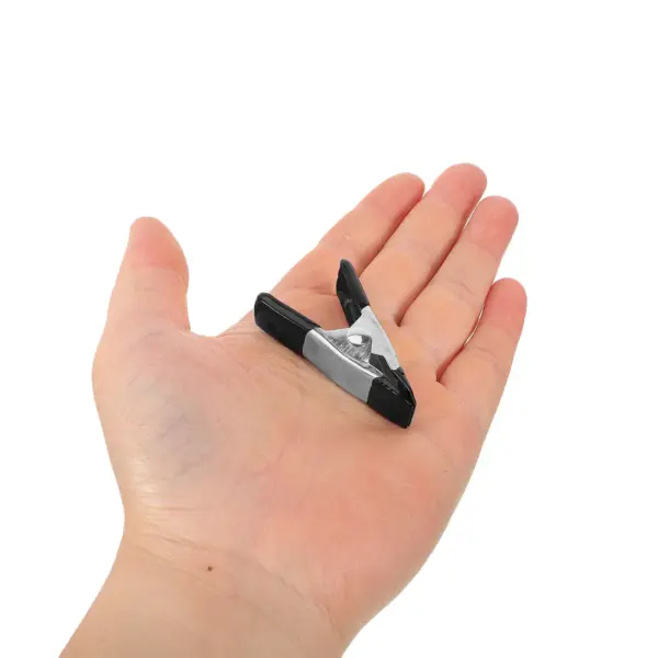 20pcs Spring Clamps Mini A Shaped Heavy Duty Backdrop Clips for Stand Woodworking Plastic Coated Black Galvanized Steel