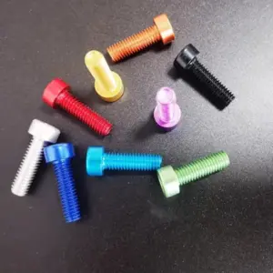 10pcs din912 aluminum cap head screw M3 M4 M5 M6*6/8/10/12/16/20/25 colourful aluminum hex socket screw