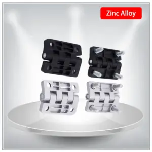 10pcs Heavy-Duty Zinc Alloy Embedded Bolt Hinge for Industrial Electrical Machinery Automation Equipment Cabinet Door Hardware