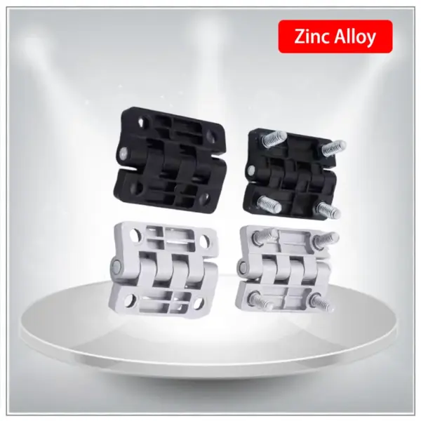 10pcs Heavy-Duty Zinc Alloy Embedded Bolt Hinge for Industrial Electrical Machinery Automation Equipment Cabinet Door Hardware
