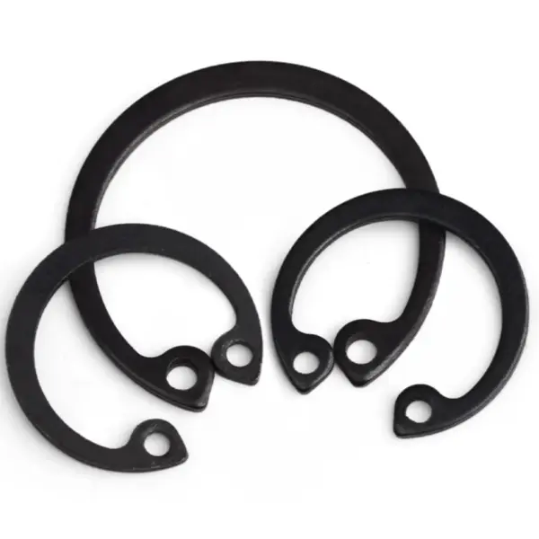 1pcs or 5pcs Black Dia 95-320mm 100/105/110/120/130/160/180/200/230/260/280/300External Retaining Circlip Ring for Shaft Bearing