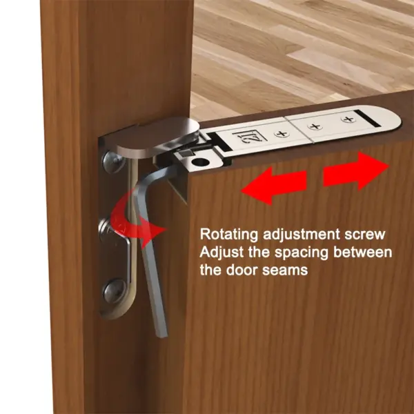 Concealed 3D Heavy Duty  2-piece Set Adjustable Furniture Hinges For Room Doors Wooden Doors Flush Doors Top Bottom Pivots
