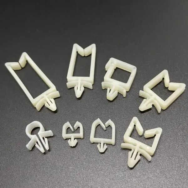 Plastic Nylon66 Material Natural Color Screw Free Straight In Fixed Seat Circuit Board Casing Cable Clamp Clips Wire Saddle