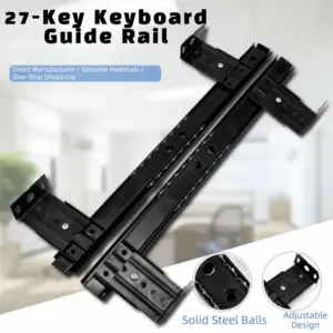 2PCS New Ball Bearing Drawer Runners Full Extension Low-Noise Drawer Slide Rail Adjustable Side Mounting Pull Out Tray Dresser
