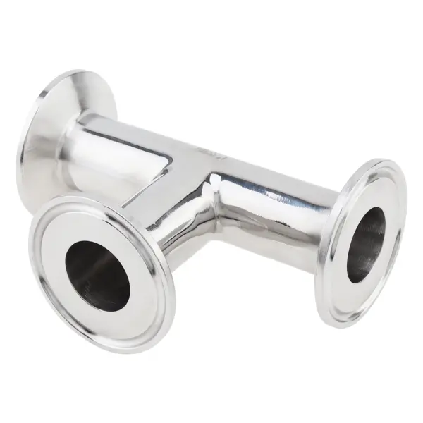 Clamp Tee 3 Way 304 Stainless Steel Pipe OD Sanitary Fitting Fit for 1.5-Inch Tri Clamp 25mm OD T Joint Pipe Food Grade