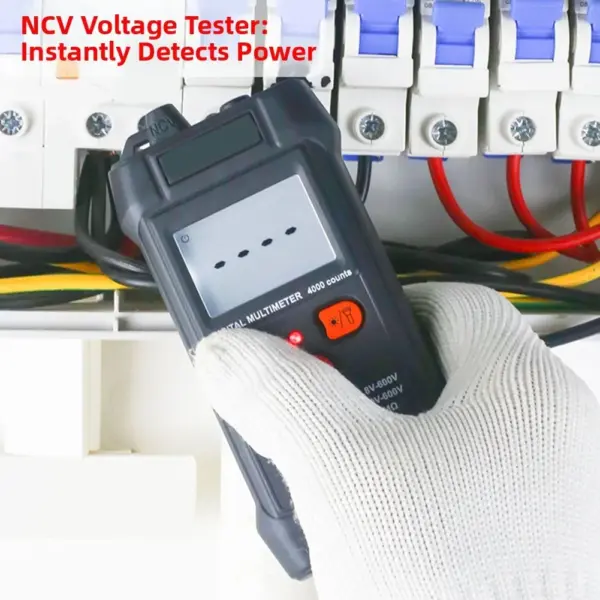 Digital Multimeter 4000 Counts with Auto Range and Non Contact Voltage Detection for Routine Electrical Measurements