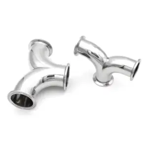 1.5" 2" Clamp Double Elbow Tee Y Type 3 Way Cross SS304/SS316Lstainless steel Sanitary Pipe Fitting Tube OD 38 51mm Homebrew