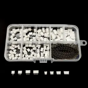 440Pcs/1Box ZH 1.5mm Pitch Straight Pins Header Connector Terminals Kit Plug Plastic Housing Header Crimp Connector