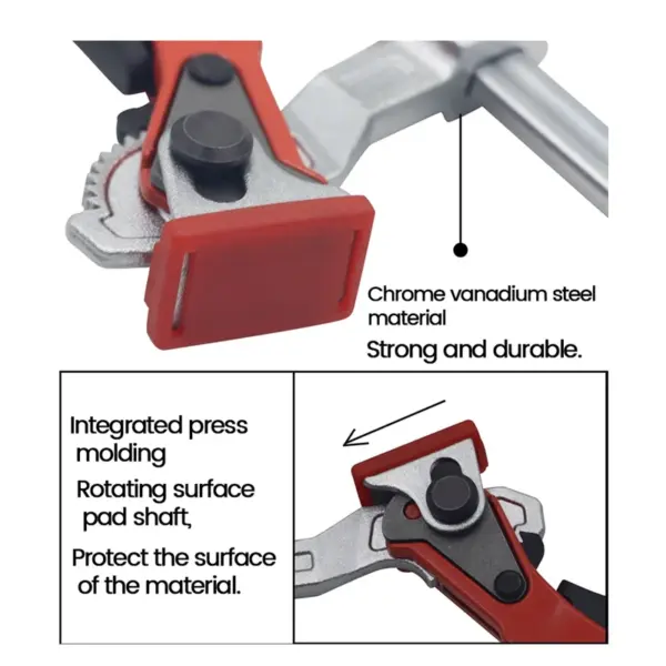 1 Piece Quick Release Bar Clamp Steel Clamping F Track Clip For Hole Table And Guide Rail System