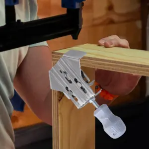 ABHG-4Pc Corner Clamp Stainless Steel 90Degree Right Angle Clamp Adjustable Woodworking Positioning Square Fixed Frame Clamp