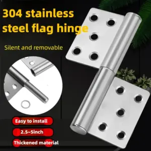 Heavy Duty Detachable Flag Door Hinge Durable Offset Door Hinge for Metal Barn Gate Furniture Lock Cabinet Window