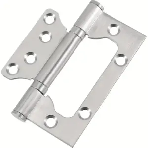 2pcs of heavy-duty silent thickened stainless steel door hinges - high load-bearing capacity supports 360° rotation,Sleek Design