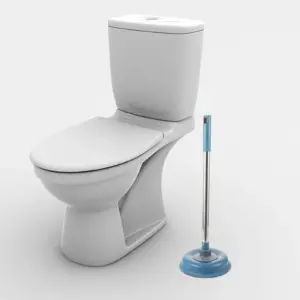 Premium Toilet Plunger Long Handle Heavy Duty Force Cup Reliable Unclogging Tool for Toilet Sink Shower Bathtub Drain Cleaning