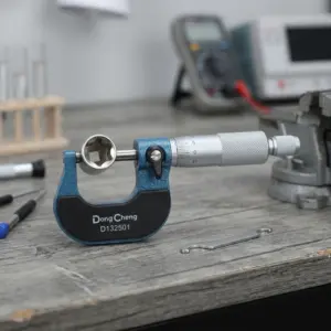 0-25mm Outside Micrometer 0.01mm Graduation ±0.004mm Accuracy Precision Measurement Tool for Machining Metalworking