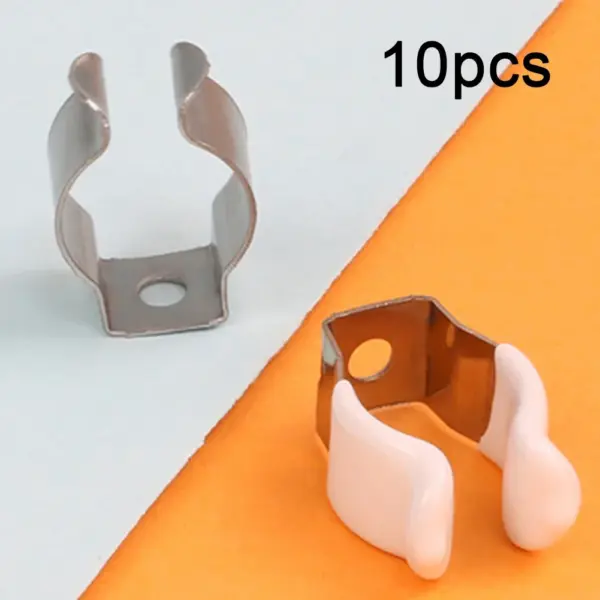 10pcs Clamps Pipes Clamp Spring Terry Clips 10/12/16/19/25/28mm Base Tool Clips Heavy Duty Pipes Clamp Holders Tube Fixing Clips