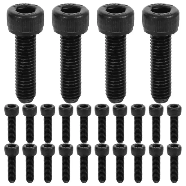 50Pcs Hexagon Socket Head Cap Screws Carbon Steel M5x18 Metal Fasteners for Furniture Hardware Electrical Bathroom Applications