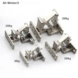 【R3】1PCS Stone Door Hinge Fire Hydrant Heavy Duty Invisible Door Concealed Door Stainless Steel Folding Hinge Fire Box
