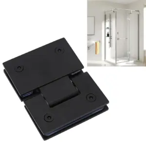 Glass Shower Door Hinges 180 Degree Stainless Steel Heavy Duty Glass Door Hinges for 5/16-1/2in 8mm-12mm Thick Frameless Doors