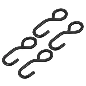 Ratchet Strap S Hook Load 330 Lbs for 1" Tie Down Strap Webbing Car Truck Trailer
