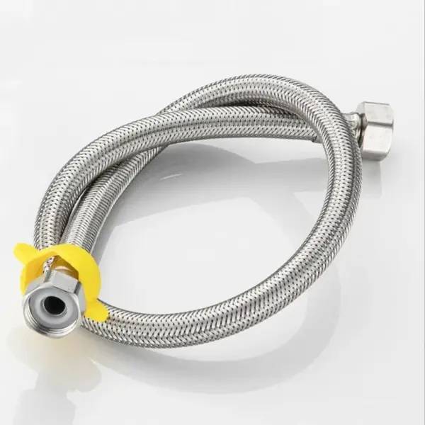 30/50cm 1/2 Inch Stainless Steel Plumbing Explosion-Proof Flexible Braided Hose Faucet Water Pipe For Kitchen Bathroom Plumbing