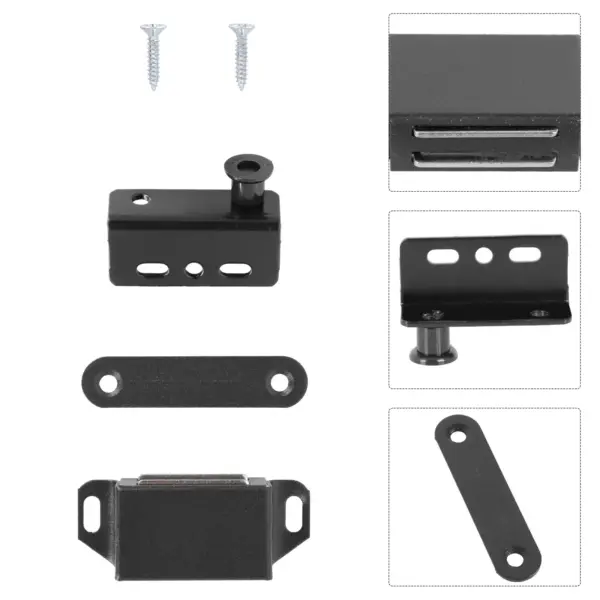 2Set Rustproof Magnetic Cabinet Door Catch Heavy Duty Door Pivot Hinge for Cabinets Drawers Sliding Doors Windows Furniture