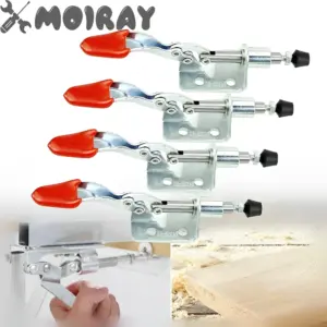 1/2PCS GH-301AM Quick Release Toggle Clamp 45KG 99Lbs Clamping Force Push-pull Clamps Plunger Stroke Hand Tool Vertical Type