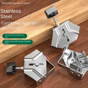 Stainless Steel Right Angle Clamp Quick Clip Sturdy Corner Clamp Locator Open/Close Adjustable 90 Degree Fixing Clamp