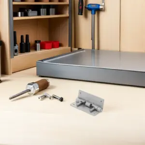 2Pcs Stainless Steel Concealed Cabinet Hinges Detachable Heavy Duty Kitchen Cupboard Door Folding Hinges Silent Smooth Operation