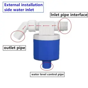 Creative Automatic Stop Automatic Water Level Control Valve Durable Quick Connect Float Switch Adapter Thread Inlet Valve Tank