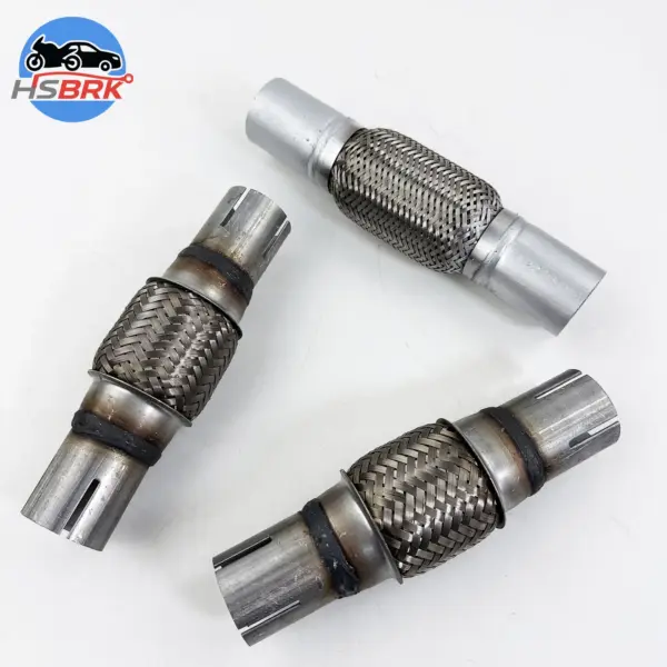 Tube Exhaust Flex Pipe ID38-102mm Universal Car Exhaust Flex Pipe Braided Stainless Steel Flexible Muffler Repair Connector