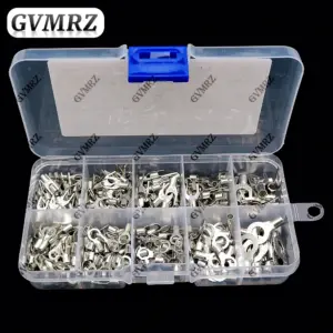 320pcs Crimp Terminal Kit with Electrical Connector U/O Splicing Termination RNB/SNB1.25-4 Wire Connector Cable Termination Plie