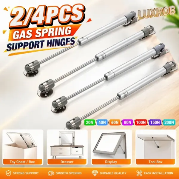2/4PCS Cabinet Door Gas Struts 2-20KG Lift Supports Gas Spring Lid Support Gas Props/Shocks Kitchen Cupboard Hydraulic Hinge