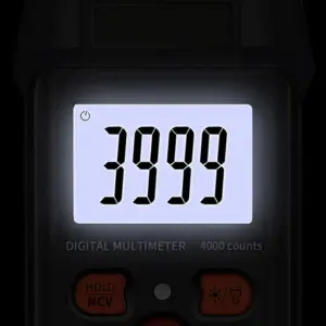 Auto Ranging 4000 Counts Digital Multimeter with NCV Tester for General Purpose AC DC Voltage and Resistance Work