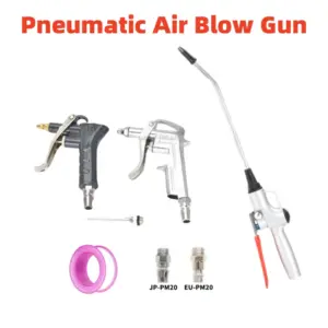 Pneumatic Air Dust Blowing Gun Air Blow Gun Metal Air Dust Gun Angled Bent Nozzle Pistol Grip Pneumatic High Pressure