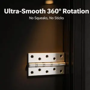 Heavy Duty Stainless Steel Door Hinge 3mm Thick Load Bearing with 4 Inch Bearings Mute for Room Doors Gemel Furniture Hardware