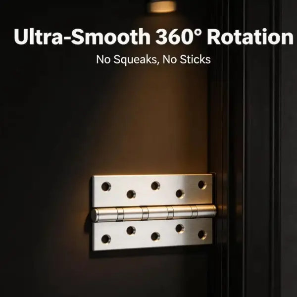 Heavy Duty Stainless Steel Door Hinge 3mm Thick Load Bearing with 4 Inch Bearings Mute for Room Doors Gemel Furniture Hardware